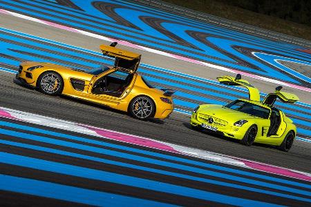 Mercedes SLS AMG Black Series, Seitenansicht, Flgeltren