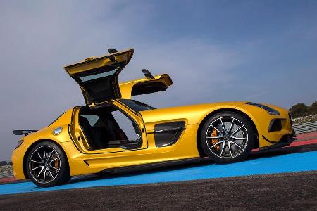 Mercedes SLS AMG Black Series, Seitenansicht, Flgeltren