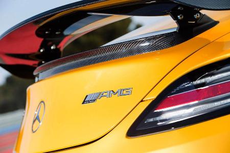 Mercedes SLS AMG Black Series, Heckspoiler, Heckschrze, Typenbezeichnung