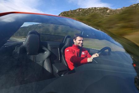 Jaguar F-Type S, Frontschutzscheibe, Fahrer