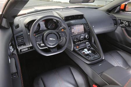 Jaguar F-Type S, Cockpit, Lenkrad