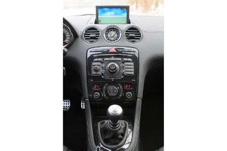 Peugeot RCZ 2.0 HDi FAP 163, Mittelkonsole, Schaltknauf