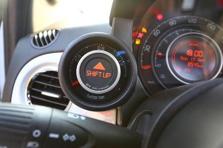 Fiat 500 Abarth 595C Turismo, Schalthebel, Schaltknauf