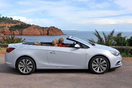 Opel Cascada, Seitenansicht, Dach ffnet