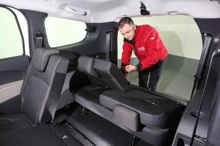 Dacia Lodgy, Sitze, Umklappen