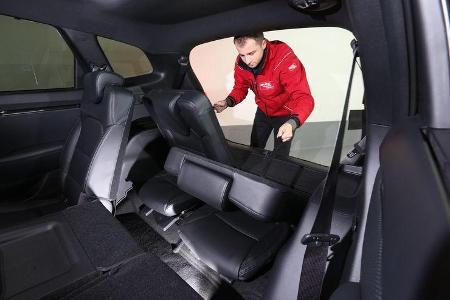 Kia Carens, Sitze, Umklappen