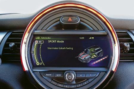 Mini Cooper S, Rundinstrument, Fahrmodi