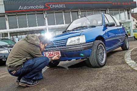 Peugeot 205 Cabriolet CJ, Frontansicht