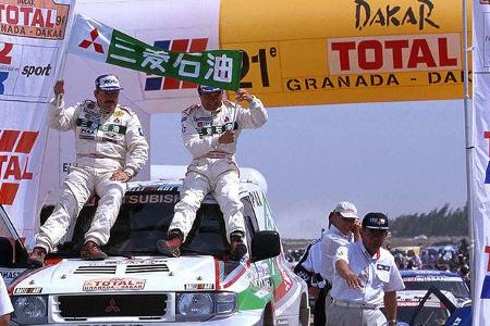 Das Team Masuoka/Schulz erreicht als Sechter das Ziel.