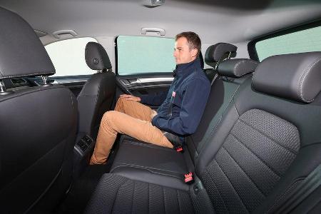 VW Golf 1.6 Blue TDI, Fondsitz, Beinfreiheit