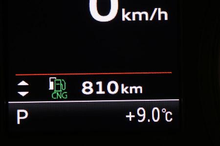 Audi A3 Sportback g-tron, Reichweite