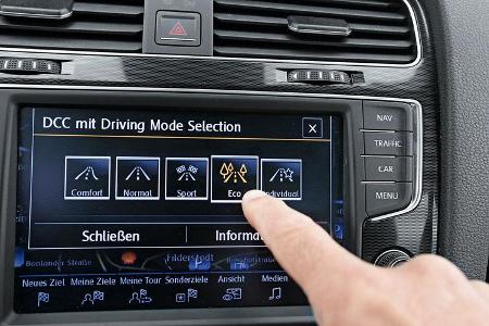 VW Golf GTD, Monitor, Bordcomputer