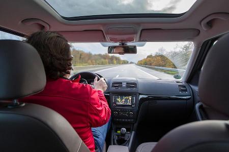 Skoda Yeti 2.0 TDI 4x4, Cockpit, Fahrersicht