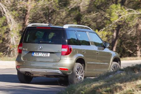 Skoda Yeti 2.0 TDI 4x4, Heckansicht