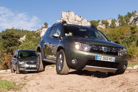 Dacia Duster dCi 110 4x4, Skoda Yeti 2.0 TDI 4x4, Gelnde