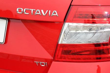 Skoda Octavia 1.6 TDI, Typenbezeichnung, Heckleuchte