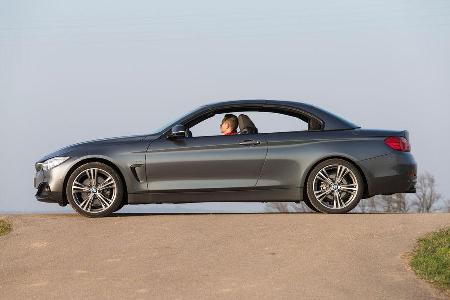BMW 428i Cabrio Sport Line, Seitenansicht, Verdeck ffnet