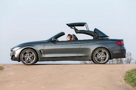 BMW 428i Cabrio Sport Line, Seitenansicht, Verdeck ffnet
