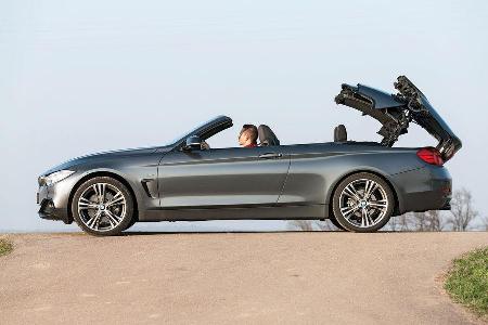 BMW 428i Cabrio Sport Line, Seitenansicht, Verdeck ffnet