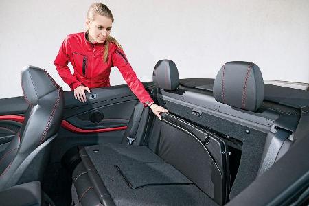 BMW 428i Cabrio Sport Line, Windschott, Verstaumglichkeit