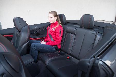 BMW 428i Cabrio Sport Line, Fondsitz, Beinfreiheit