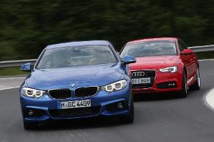 Audi A5 Sportback, BMW Vierer Gran Coup, Frontansicht