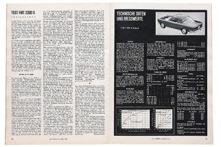 Fiat 2300 S Coup, alter Testbericht