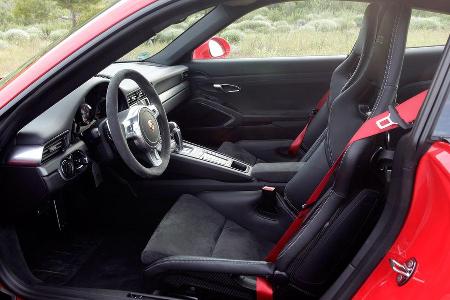 Porsche 911 GT3, Fahrersitz