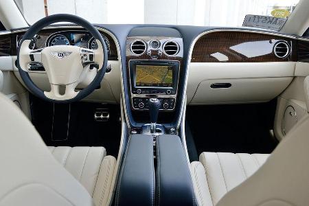 Bentley Flying Spur, Cockpit, Lenkrad, Mittelkonsole