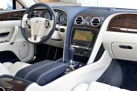 Bentley Flying Spur, Cockpit, Lenkrad, Mittelkonsole