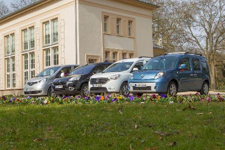 Dacia Dokker, Nissan Evalia, Peugeot Partner, Renault Kangoo