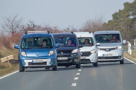 Dacia Dokker, Nissan Evalia, Peugeot Partner, Renault Kangoo