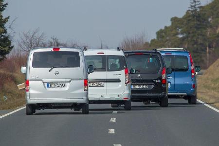 Dacia Dokker, Nissan Evalia, Peugeot Partner, Renault Kangoo