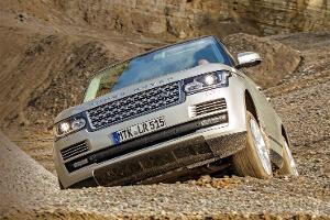 Range Rocer TDV8, Frontansicht, Gelände