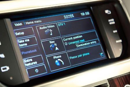 Im Zentraldisplay werden nahezu zu alle Bedienfunktionen zusammengefasst.