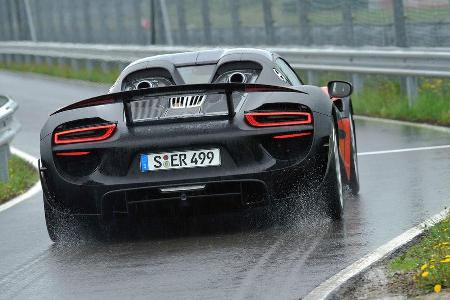 Porsche 918 Spyder, Heckansicht
