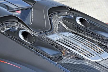 Porsche 918 Spyder, Endrohre, Top-Pipes