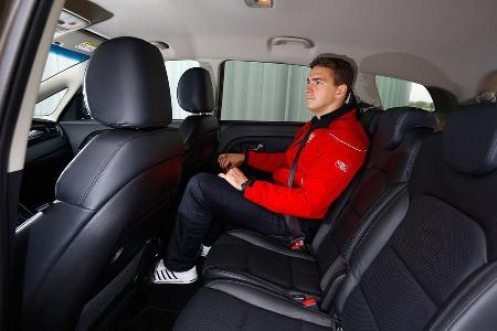 Kia Carens 1.7 CRDi, Rcksitz, Beinfreiheit