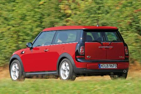 Mini Clubman One D, Heckansicht