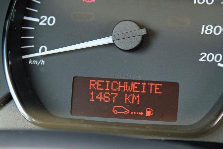 Mercedes Citan Kombi, Reichweitenanzeige