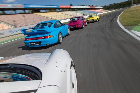Porsche 911 Carrera RS 2.7, Porsche 964, Porsche 993, Porsche 997 (4.0), Heckansicht