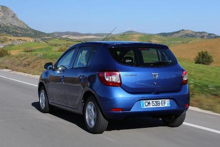 Dacia Sandero, Heckansicht