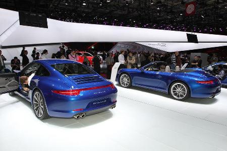 Porsche 911 Carrera 4S, Messe, Autosalon Paris 2012