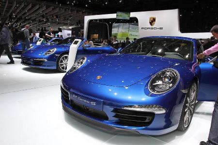 Porsche 911 Carrera 4S, Messe, Autosalon Paris 2012