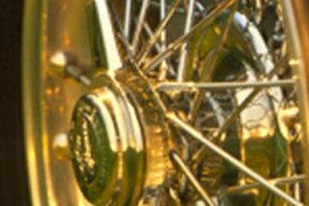 Leicht und schön: Die Borrani-Räder sind original.