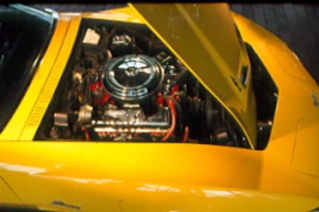 Motor der Chevrolet Corvette Stingray 454