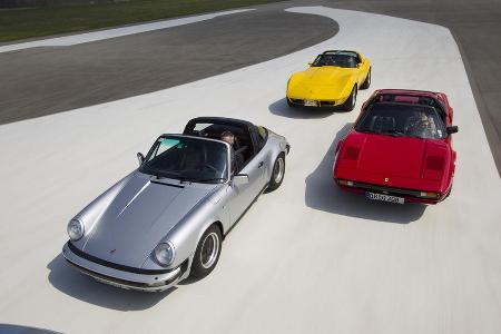Chevrolet Corvette C3, Ferrari 308 GTSi, Porsche 911 Carrera Targa