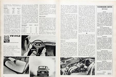 VW 411 LE, auto motor und sport-Artikel 1967