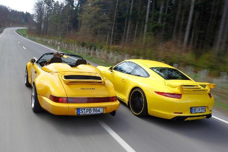 Techart-Porsche 964 Speedster, Techart-Porsche 991 Carrera S, Heckansicht