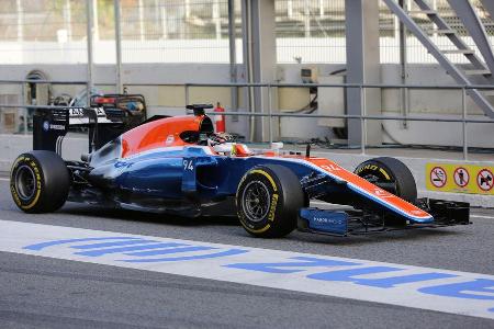 Pascal Wehrlein - Manor Racing - Formel 1-Test - Barcelona - 23. Februar 2016